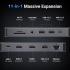 UGREEN 11 in 1 Laptop Docking Station USB - C Dock Dual HDMI 4K@60Hz Single 8K@30Hz 10Gbps Data Port 100W PD Gigabit Ethernet
