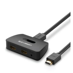 Ugreen 40207 HDMI Splitter 4k 30hz 1 In 2 Out Black, gaming
