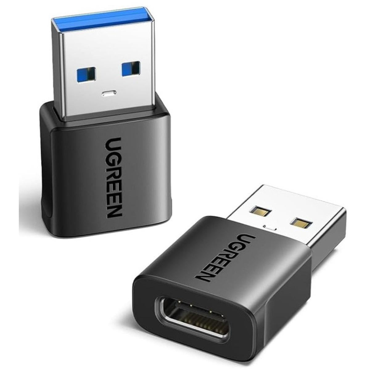 UGREEN USB to USB C Adapter, USB C Female to USB Male Adapter 10Gbps Type C Converter for iPhone 17 16 15 14 13 Plus Pro Max,iPad Air Mini 6 7, Samsung Galaxy S23 S24, iPad Air, Black