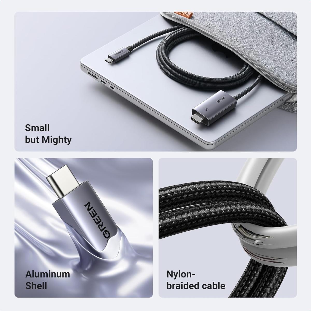Ugreen HDMI to HDMI 4K USB cable for device connectivity