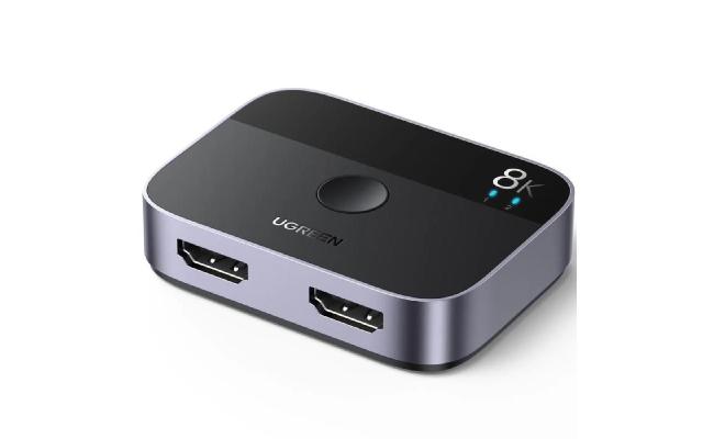 UGREEN HDMI 2.1 Switch 8K@60Hz Bi - directional HDMI Splitter with monitor
