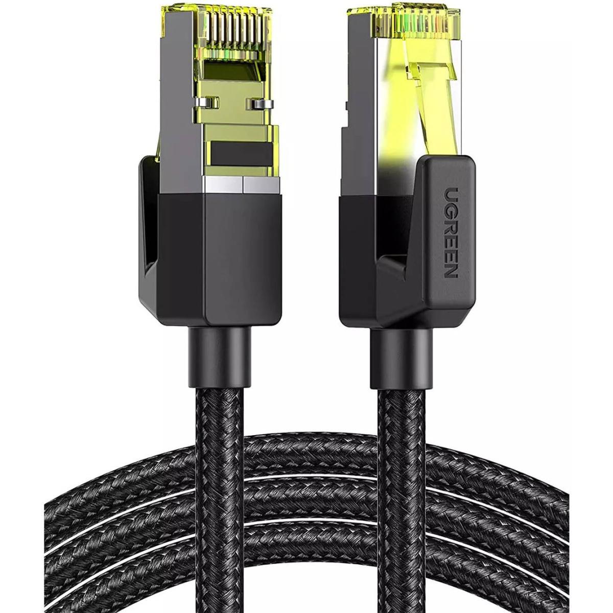 Ugreen Cat7 Ethernet Cable Braided Pure Copper 10m Black