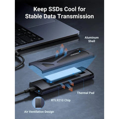 UGREEN M.2 NVMe SSD Enclosure – USB-C 10Gbps Aluminum Tool-Free Case