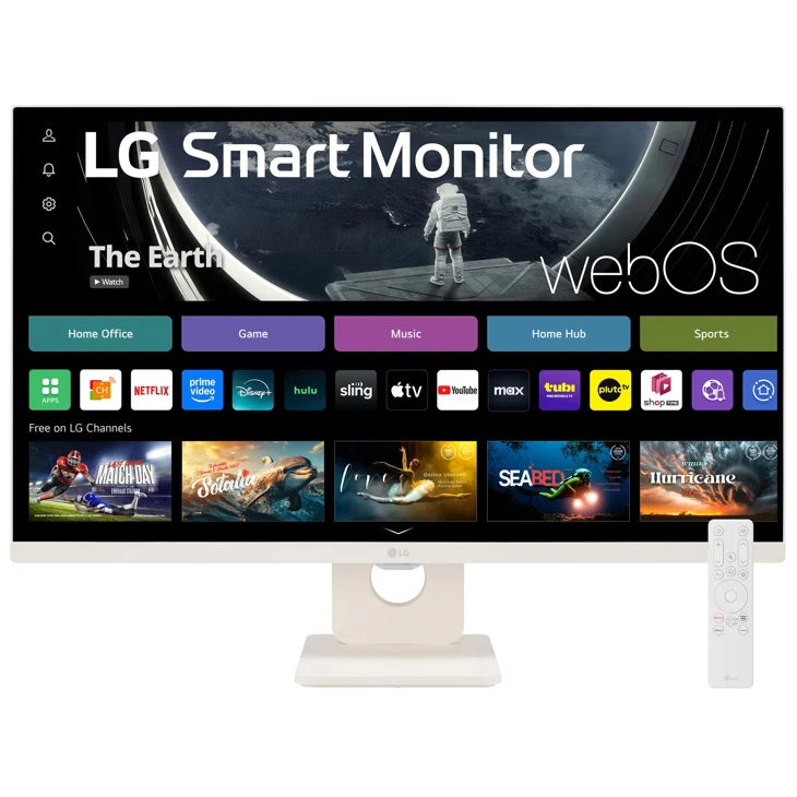 Lg 27u511sa W 27 Inch Full Hd Ips 100hz Smart Monitor With Webos And Built In Speakers