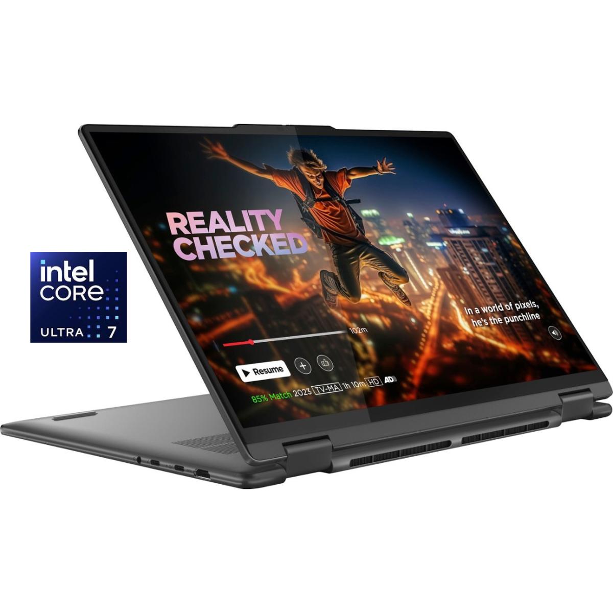 Lenovo YOGA 7 16 (2024) NEW Intel Core Ultra 7 12-Cores 2-in-1 Touch Display w/ Intel® AI Boost , Full Metal & BIG Battery - Storm Grey