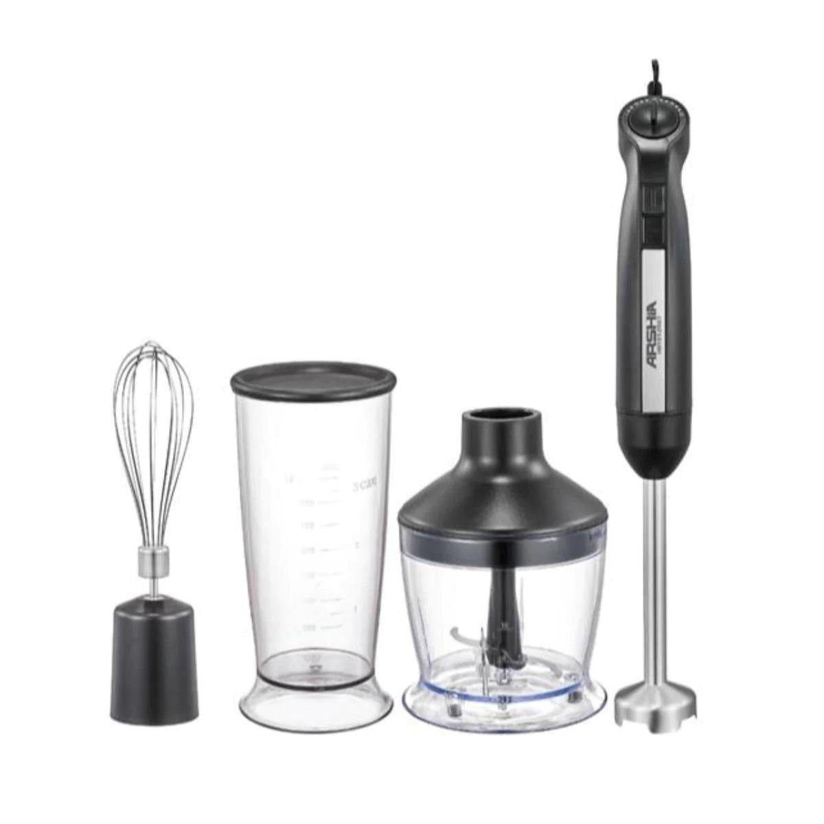 Arshia 3In1 Hand Blende 2Speed, 800Ml, 600Watts, Black - 2567