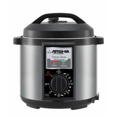 Arshia Pressure Cookers, 6Lit, 1000Watts, Silver - 2595
