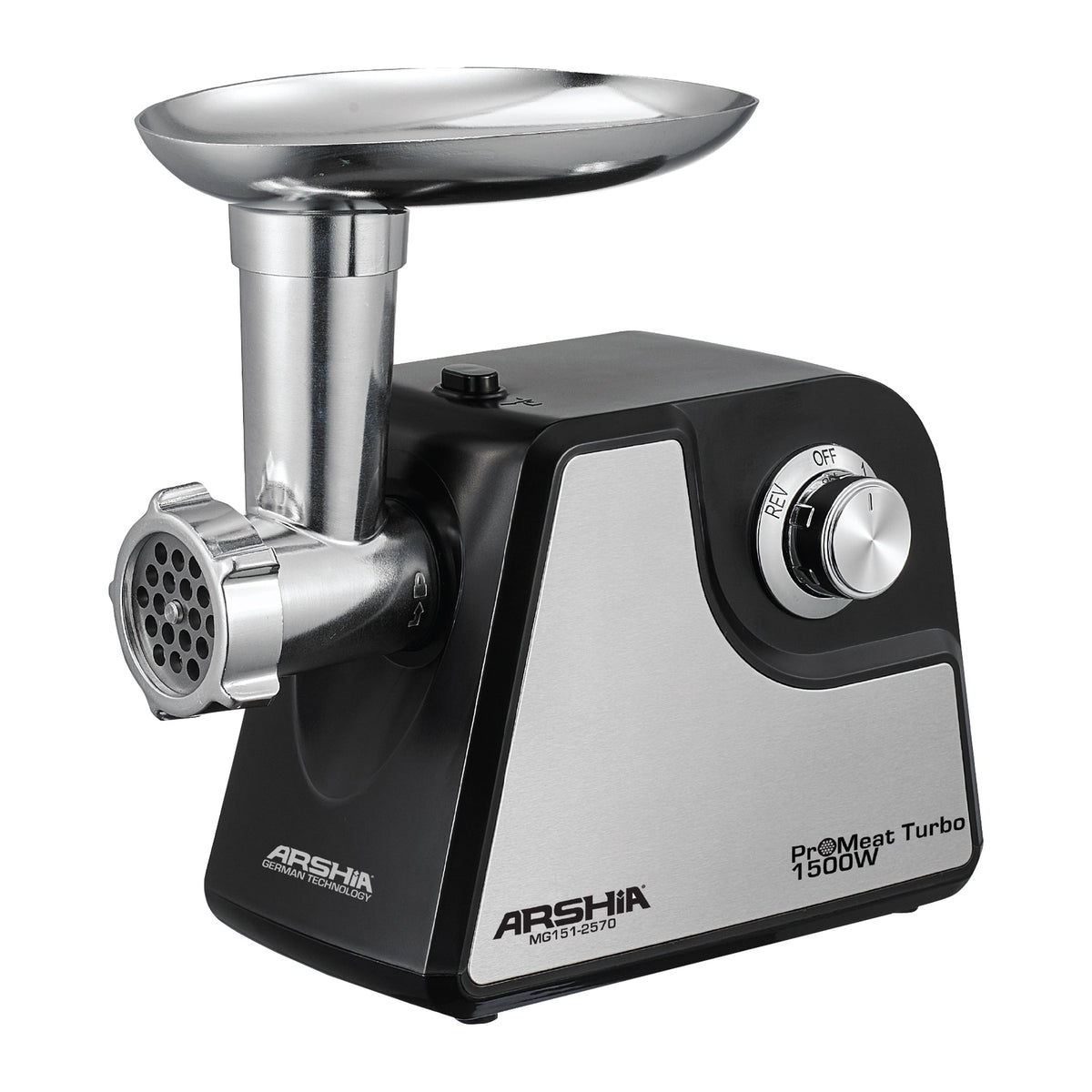 Arshia Meat Grinder, 1500Watts, Black - 2570