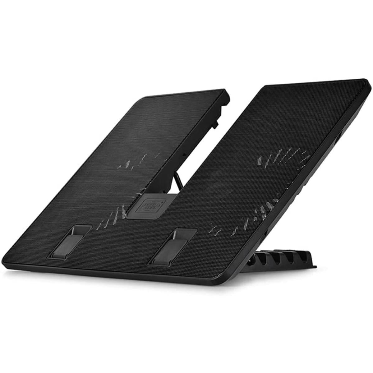 Deepcool U Pal 2x140mm Fans Adjustable Usb 3.0 Laptop Stand W/ Cooler Black - CompuMe