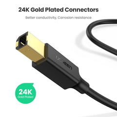 UGREEN US135 USB 2.0 Printer Scanner Cable-5M