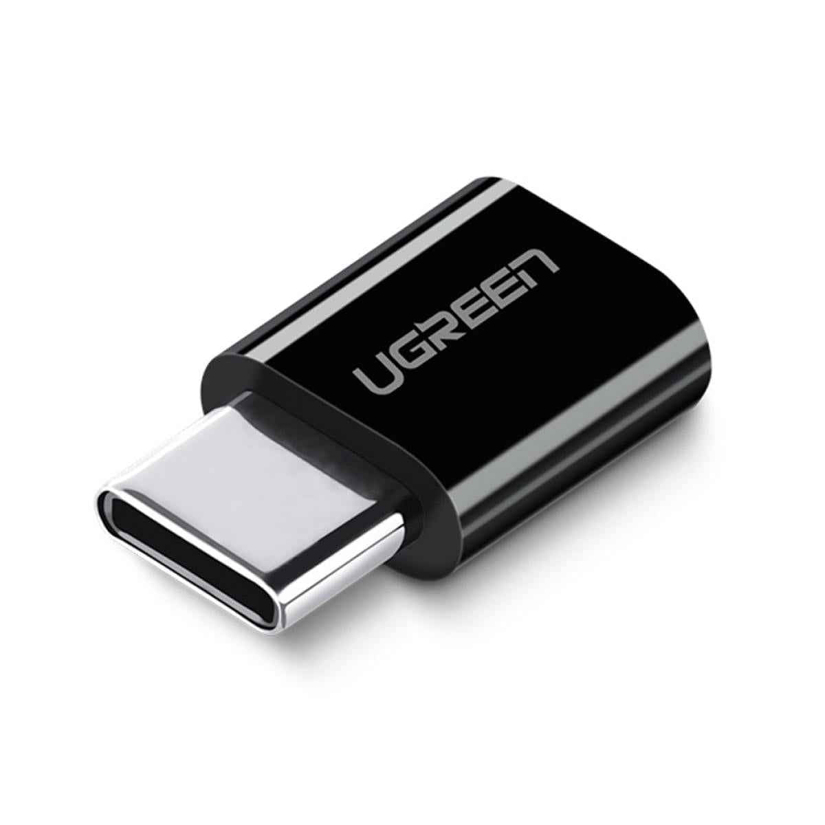UGREEN US157 Micro to Type - C USB Converter 3.1 C OTG Adapter - Black