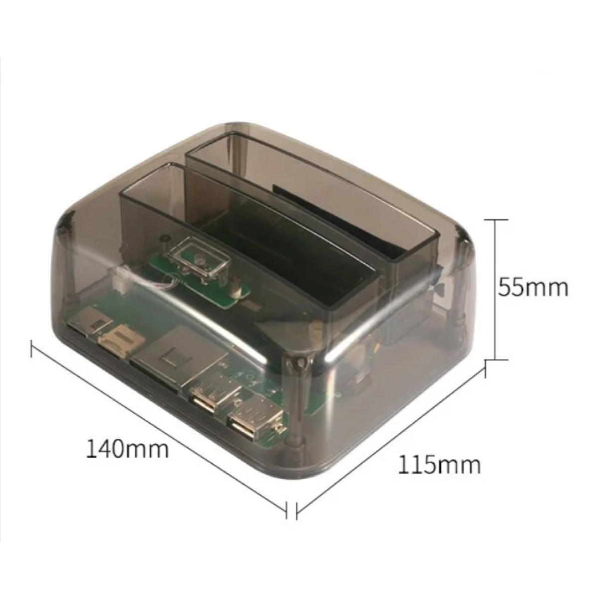 HAING HI-0576-U3D USB 3.0 HDD Docking IDE+SATA with USB Hub+Card Reader