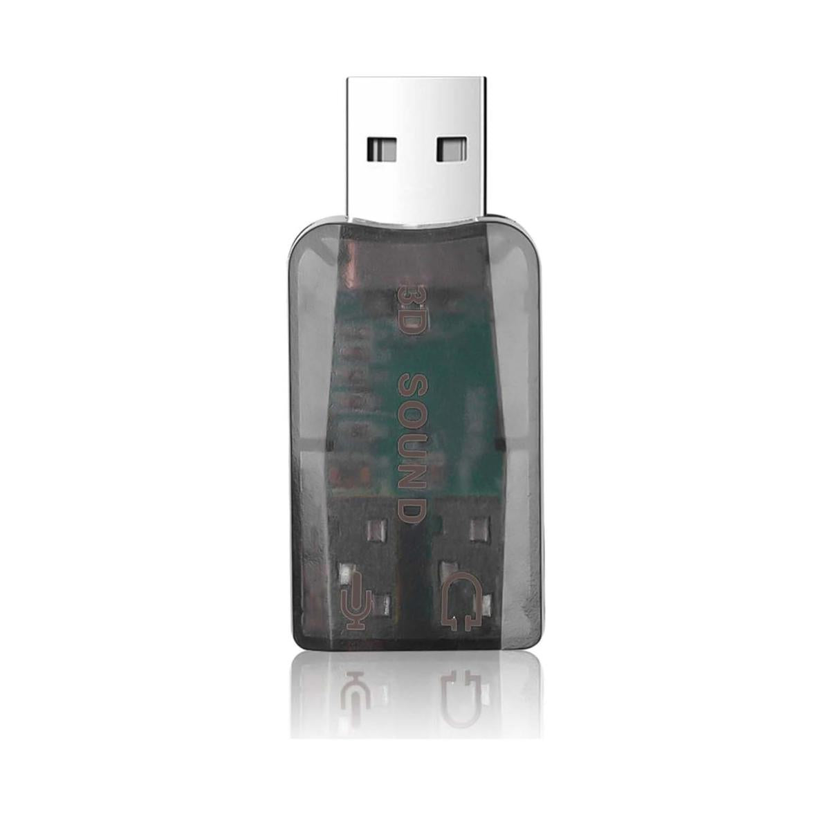 USB 5.1 Channel External USB Sound Card to 3.5mm