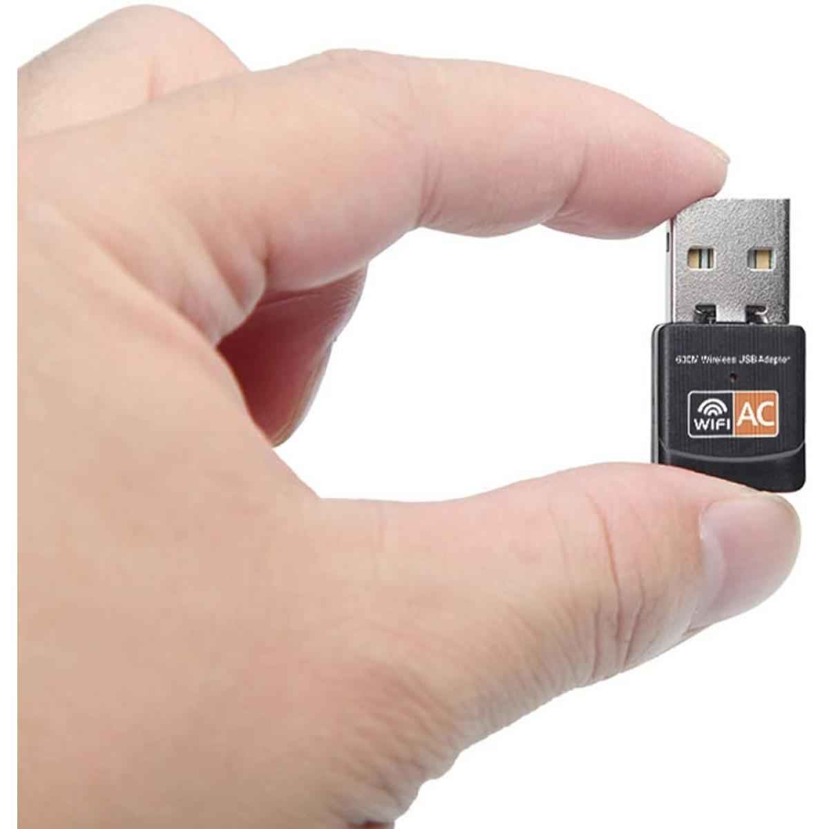 HAING USB Wifi Adapter 600Mbps Dual Band