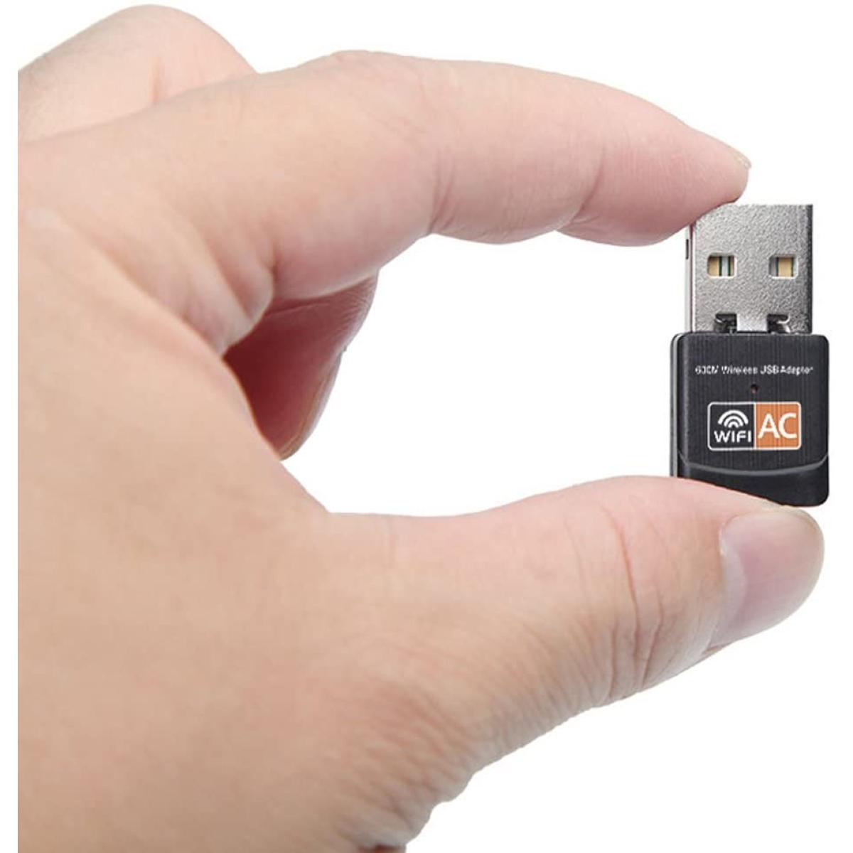 HAING USB Wifi Adapter 600Mbps Dual Band