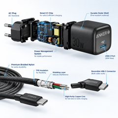 Anker Charger 30W-With Cable USB-C