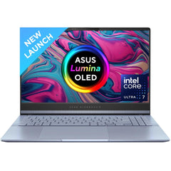 Asus Vivobook S 15 Copilot+ Pc (2024) S5506ma Intel Core Ultra 7 H Serise Powerful 16 Cores W/ Big Battery & 3k 120hz Oled Display Mist Blue - CompuMe