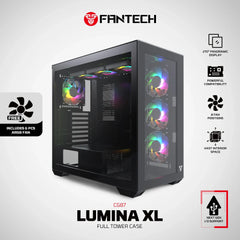 Fantech CG87 LUMINA XL Full Tower Gaming Case - Black