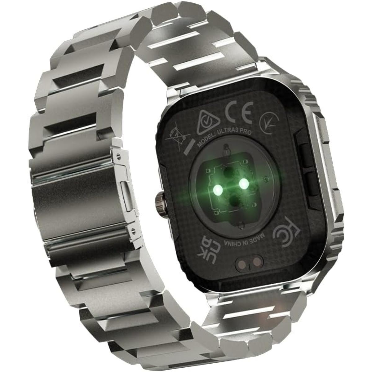 Hifuture ULTRA3 Pro Stainless Steel Smart Calling Watch, monitor