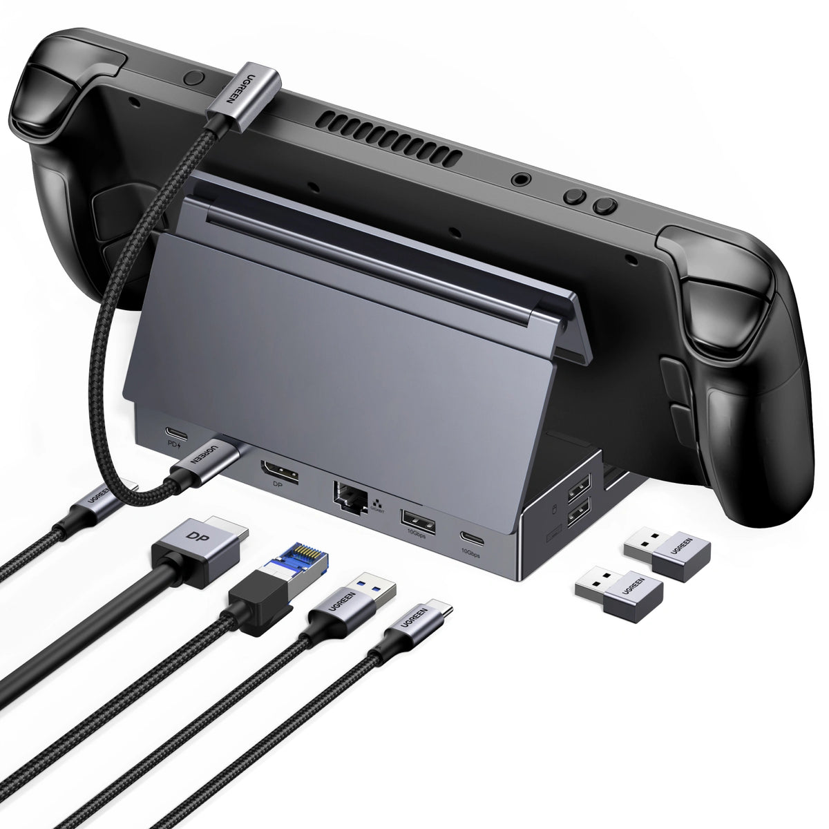 Ugreen 55733 Docking Station 9 In 1 Multiport Adapter 4k120hz Dp, 100w Pd, Gigabit Ethernet, Tfsd