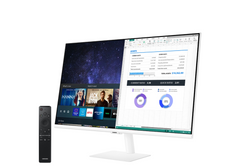 SAMSUNG M5 27" FHD HDR10 Smart Monitor (AM501) - with Netflix, YouTube, HBO, Prime Video and Apple TV Streaming - White