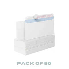 White Letter Envelopes Pack of 50