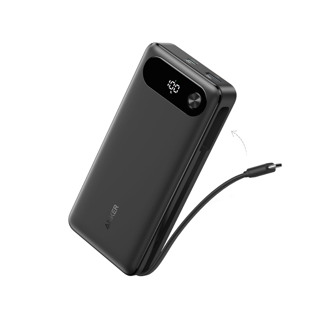 Anker Power Bank (20K, 87W, Built-In USB-C Cable)