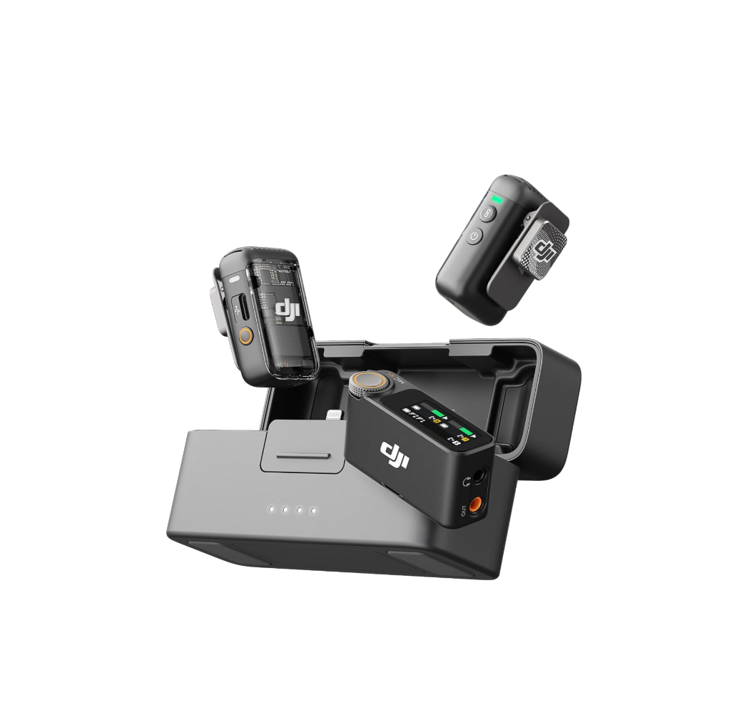 DJI MIC 2, (2 TX + 1 RX + Charging Case), wireless, microphones