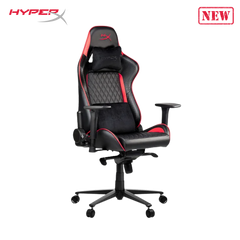 Nordic Game Supply HyperX Blast Gaming Chair - Ergonomic Gaming Chair, Leather Upholstery Video Chair - Red Black PC Racing Tilt Gaslift Foam Armrests Office Secret Hyper X Chair Lab