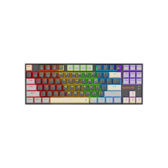 Redragon K552 Mechanical Gaming Keyboard, 87-Key Compact, LED Gaming Keyboard with Red Switches, Anti-Ghosting, Metal Frame for PC Gaming & Typing, Beginner-Friendly (Eclipse Gilded)