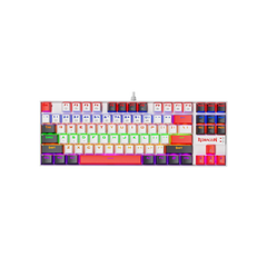 Redragon K552 Mechanical Gaming Keyboard, 87-Key Compact, LED Gaming Keyboard with Red Switches, Anti-Ghosting, Metal Frame for PC Gaming & Typing, Beginner-Friendly (Neo Nocturne)