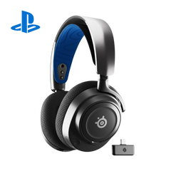SteelSeries Arctis Nova 7P Wireless Multi-Platform Gaming Headset — Neodymium Magnetic Drivers — 2.4GHz + Bluetooth — 38Hr USB-C Battery — Gen2 AI Mic — PlayStation, PC, Switch, VR, Mobile - Black
