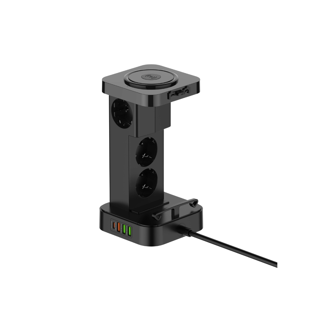 LDNIO SEW4485 Multi Function Charger Tower Socket Surge Protector Socket Power Strip
