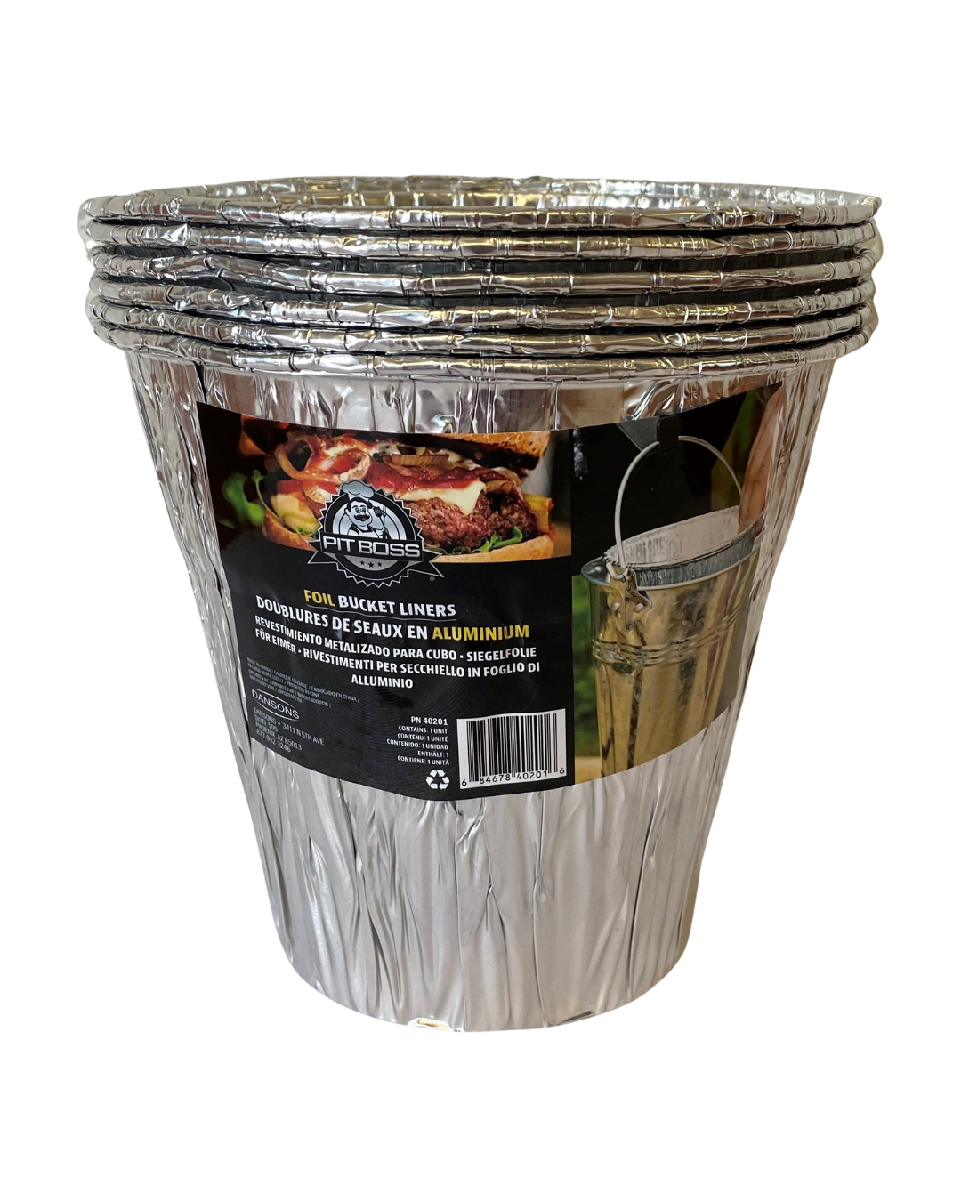Foil Bucket Liners 6-Pack