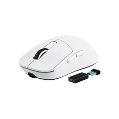 ATTACK SHARK X3PRO 4K/8K Lightweight Wireless Gaming Mouse with Tri-Mode(Wired/2.4GHz/BT),PAW3395 Optical Sensor,26K DPI,Kailh GM8.0 Switch,Long Battery,7 Buttons for PC/Laptop/Win/Mac(White)