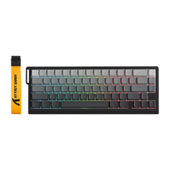 ATTACK SHARK X68 PRO HE Wireless Rapid Trigger Gaming Keyboard with Adjustable Actuation,8K Polling Rate,Hall Effect Magnetic Switch,Hot-Swap,RGB Backlit,BT/2.4GHz/Wired,for FPS Games-Moonlit Night