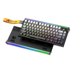 ATTACK SHARK R85HE Wired 75% Hall Effect Rapid Trigger Mechanical RGB Gaming Keyboard with 8K Polling,0.05mm RT Accuracy,0.08MS Latency,Magnetic Switch,5 Layer Sound Damped,Driver for PC(Moonlight)
