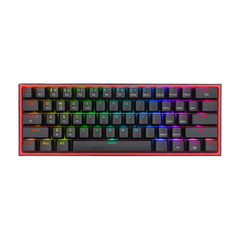 Redragon K616 Fizz Pro 60% Wirless /Wired RGB Gaming Keyboard, 61 Keys Compact Mechanical Keyboard Black, Linear Red Switch, Pro Driver/Software Supported