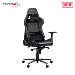 Nordic Game Supply HyperX Blast Gaming Chair - Ergonomic Gaming Chair, Leather Upholstery Video Chair - Red Black PC Racing Tilt Gaslift Foam Armrests Office Secret Hyper X Chair Lab - N=Black