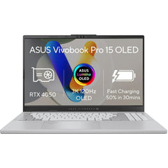 Asus Vivobook Pro 15 (2025) N6506cu Intel® Ultra 7 Gen Ii 255h High Performance Ai Boost Npu 16 Core For Creative Pro & Gaming Pro W/ Nvidia Rtx 4050 6gb & 3k Oled 120hz Display