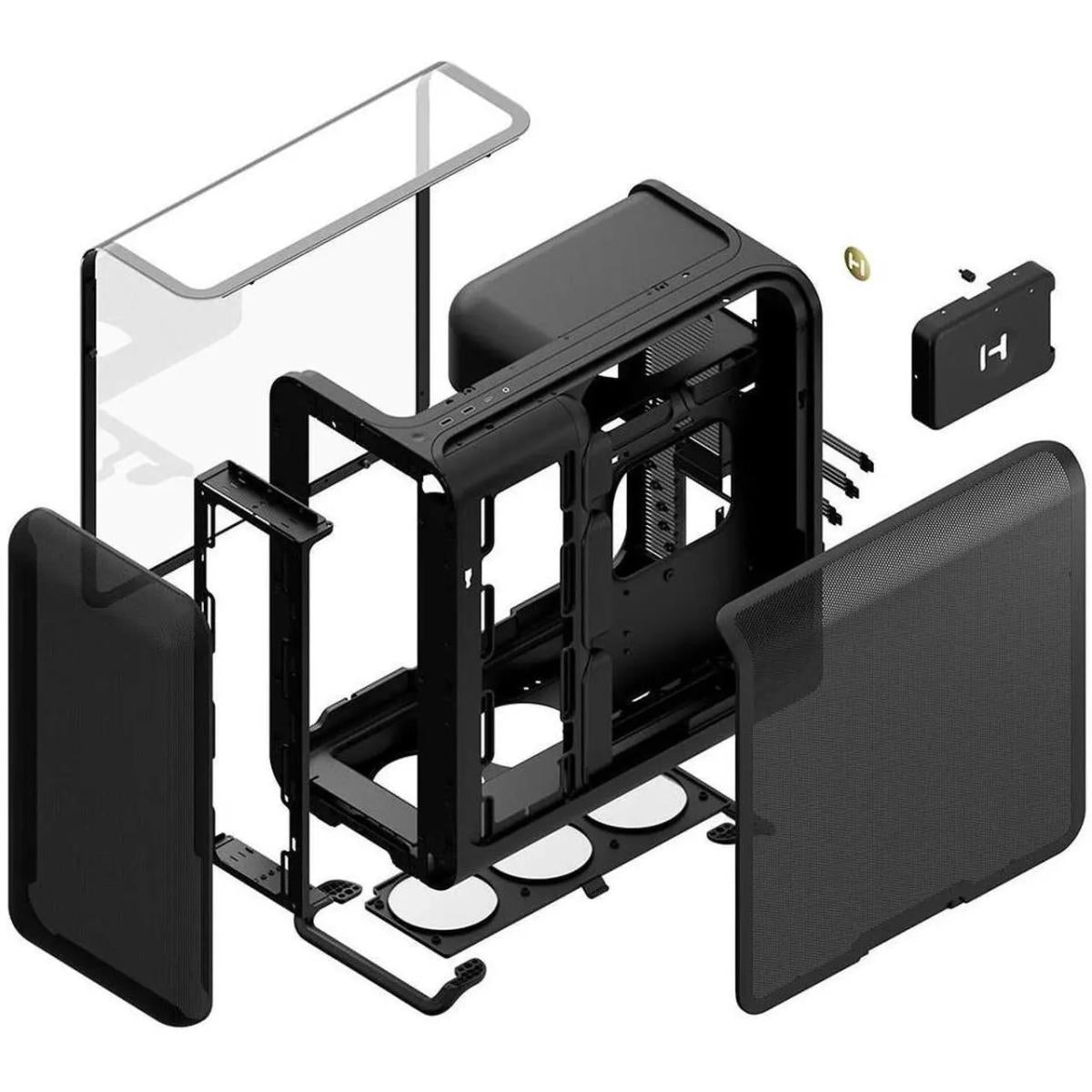HYTE PC case for desktop computer builds and component installation