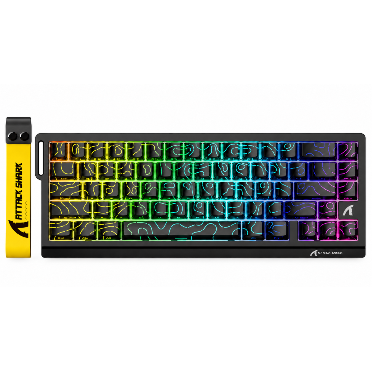 ATTACK SHARK X68 HE 65% Wired Magnetic Gaming Keyboard Black Contours
