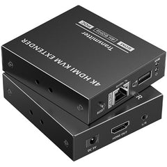 Lenkeng LKV565KVM-P Point-to-Point 4K 60Hz HDMI HDR KVM Extender Extender Kit up to 70M Zero-Latency KVM Function, 3.5mm Stereo Audio Output
