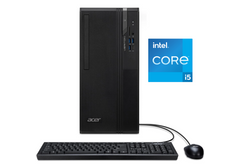 Acer Veriton S2722G, Commercial Desktop PC, Intel Core i5-14400 10-Core, 8GB DDR5 RAM, 512GB NVMe PCIe 4.0 SSD, Wi-Fi 6, Bluetooth 5.3, HDMI, DisplayPort, VGA, 3 Year Warranty