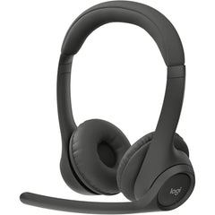 Logitech Zone 300 Wireless Headset, 30mm Driver Size, Dual Beamforming Mics With Noise Canceling Algorithms, Bluetooth 5.3 Conneivity, 1m Usb C Charging Cable, Midnight Black - CompuMe