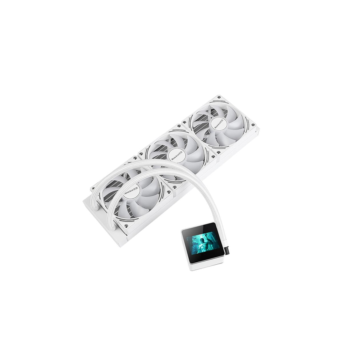 Huntkey MVP V360 3 Fans CPU Cooler -White