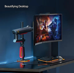 NB NORTH BAYOU L70 GAMING Monitor Stand ARM RGB DESK MOUNT - 32-inch up to 60-inch