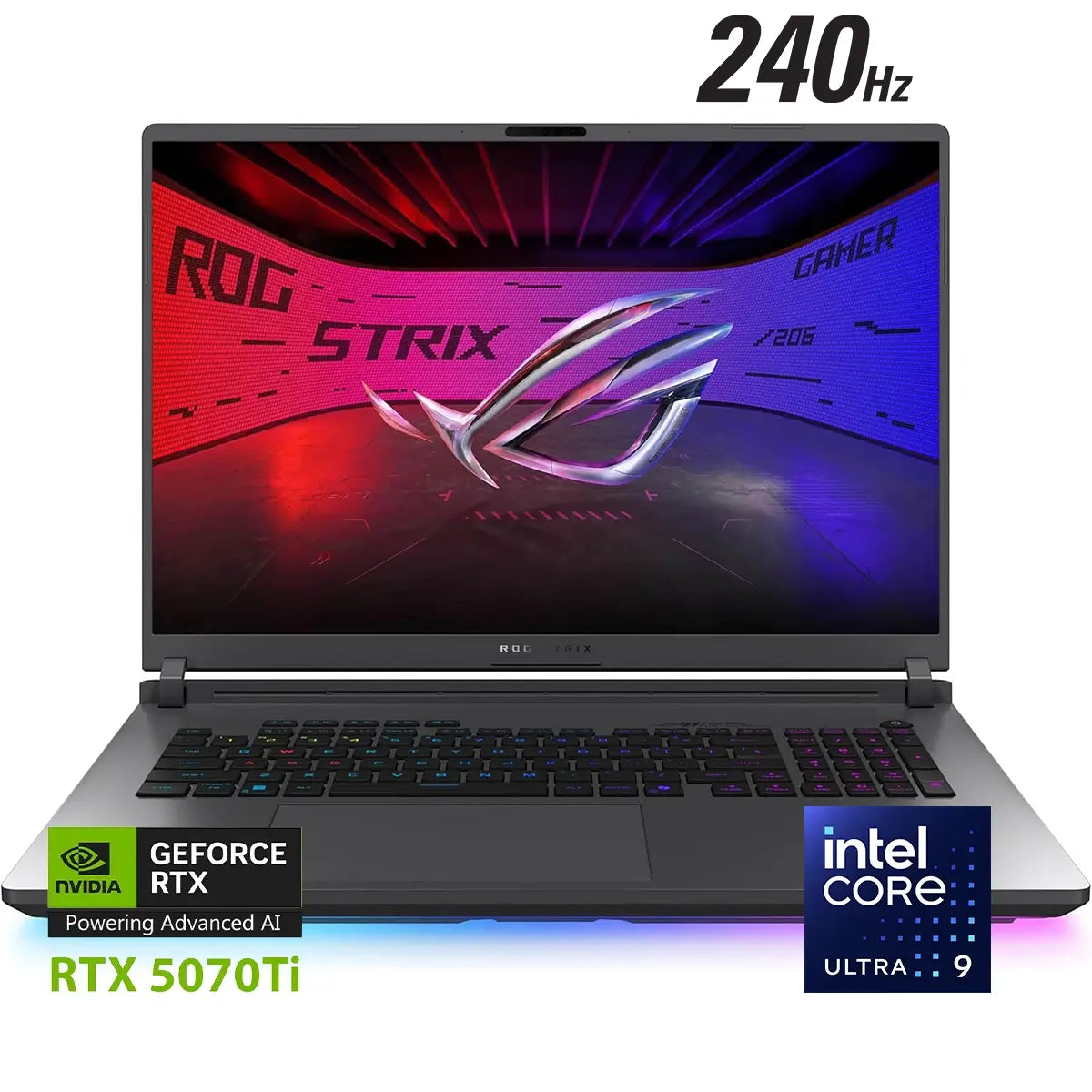 ASUS ROG Strix G18 Gaming Laptop - Intel Core Ultra 9 275HX - RTX 5070 Ti 12GB GDDR7 - 18-inch 2.5K IPS 240Hz