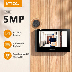 IMOU VD1 5MP Smart Wi-Fi Door Viewer with 4.3-inch Screen