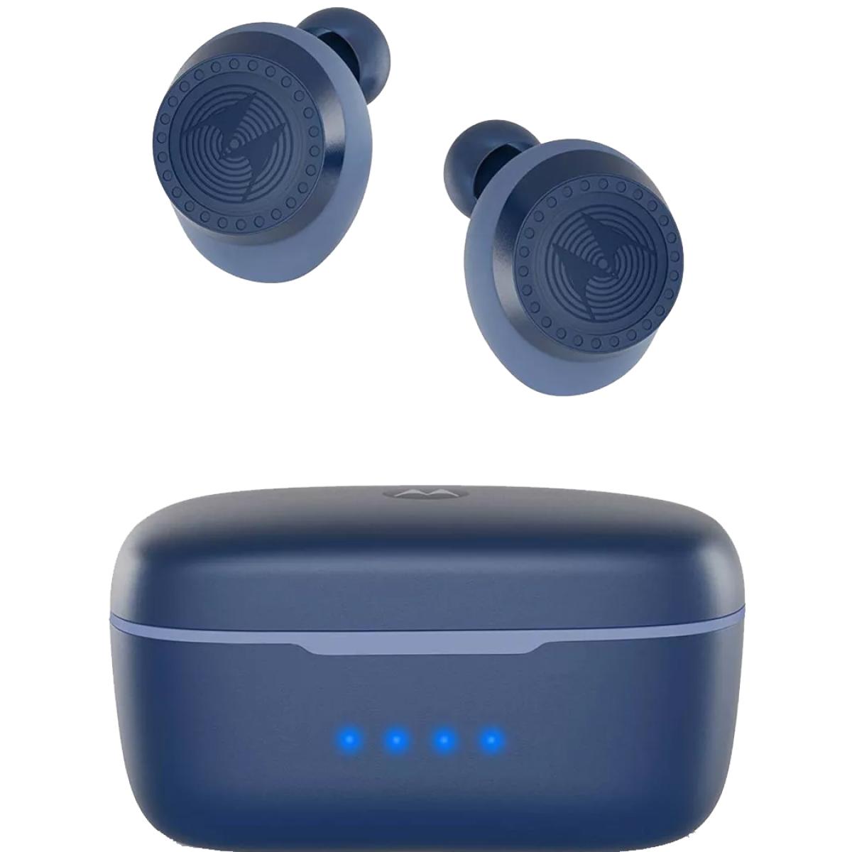 Motorola Vervebuds 200 Wireless Earbuds For Sport Gym Exercise Fitness Ipx5 Comfortable Fit Compatible W/ Voice Assistants 3 Buds Sizes Blue Motorola Vervebuds 200 Wireless Earbuds For Sport Gym Exercise Fitness Ipx5 Comfortable Fit Compatible W/ Voice Assistants 3 Buds Sizes Blue